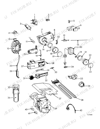 Взрыв-схема стиральной машины Zanker 5040 - Схема узла Electrical equipment